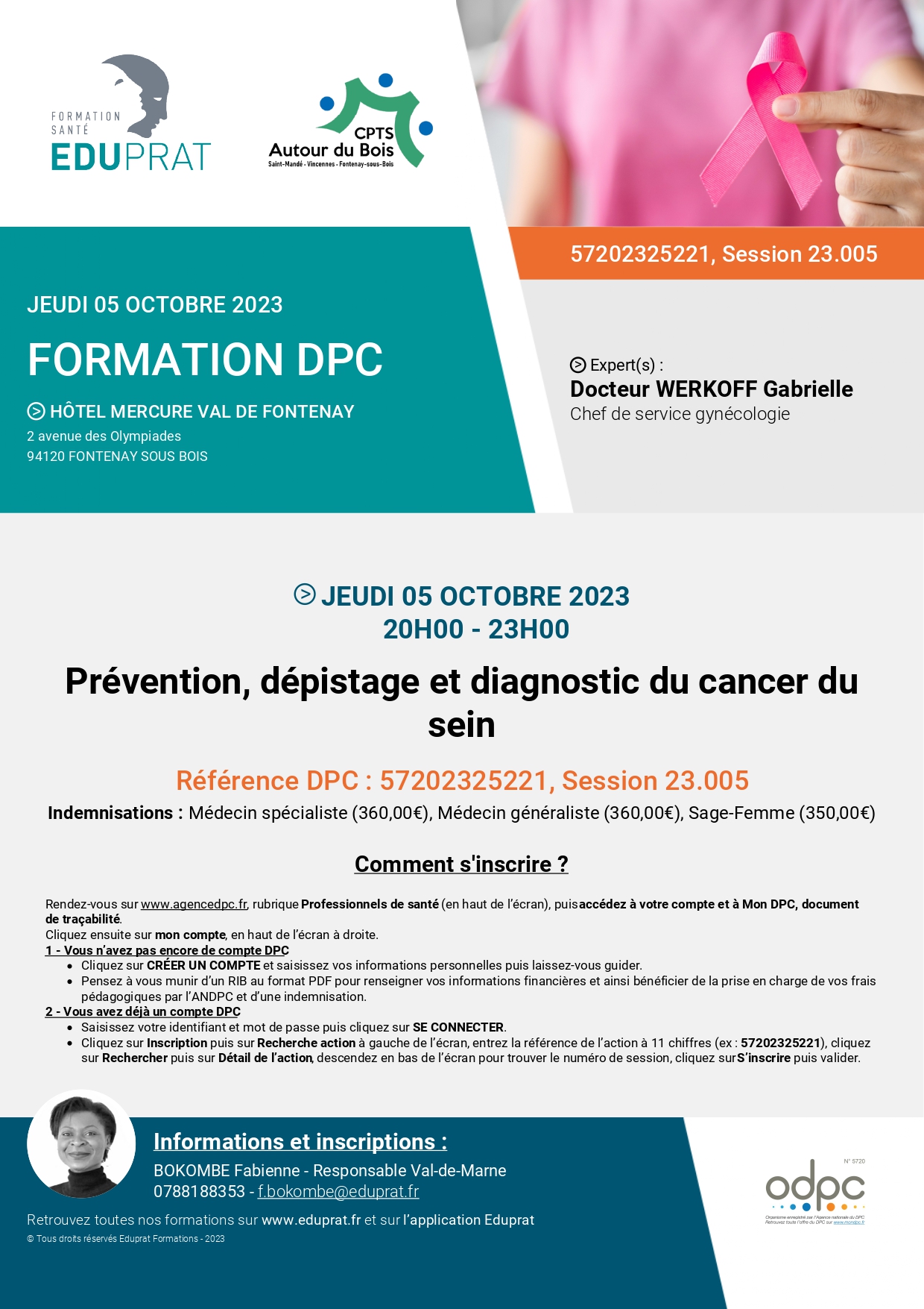 Formation DPC 05 Oct à 20h